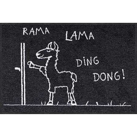 Salonloewe Fußmatte Rama Lama Ding Dong 050x075 Fußabtreter außen, Hauseingang, Schmutzfangmatte