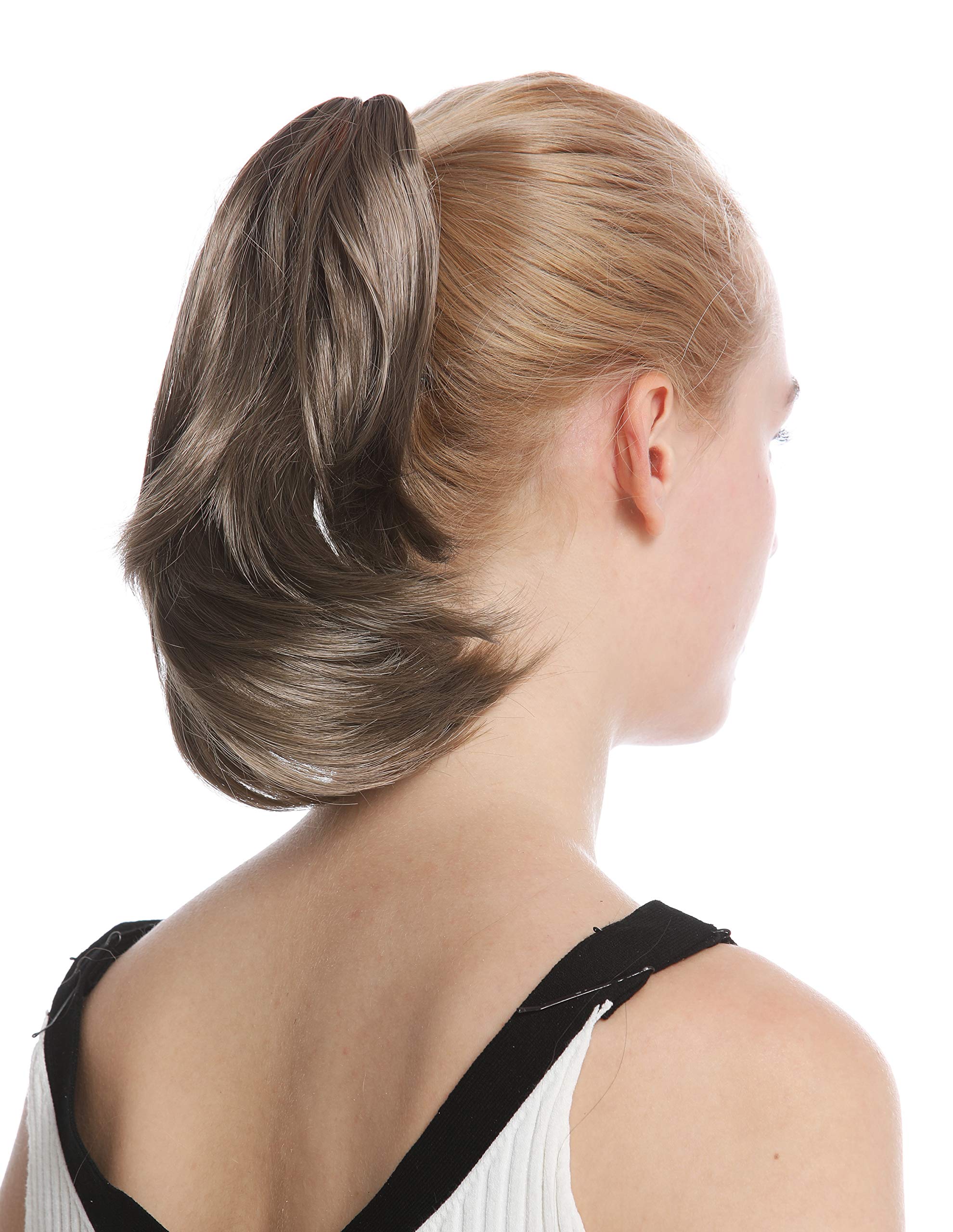 WIG ME UP - 506-V-18 Ponytail Hairpiece Extensions short wavy golden brown 10inch