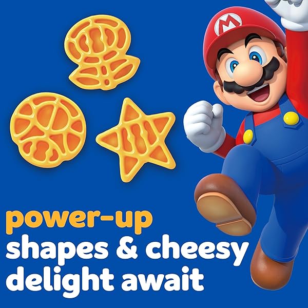 KRAFT MAC & CHEESE MACARONI AND CHEESE DINNER WITH SUPER MARIO POWER-UP PASTA SHAPES (5.5 OZ BOX)