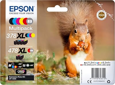 Epson C13T379D4010 X-Large Inkjet Cartridge 6 Pack Black Yellow Magenta Cyan