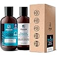 Sphagnum Botanicals Medicated Psoriasis Shampoo and Conditioner Set - Salicylic Acid 3% and Peat Mud Shampoo together with Argan and Olive Oil Condtioner. 2 x 8.45 fl. Oz