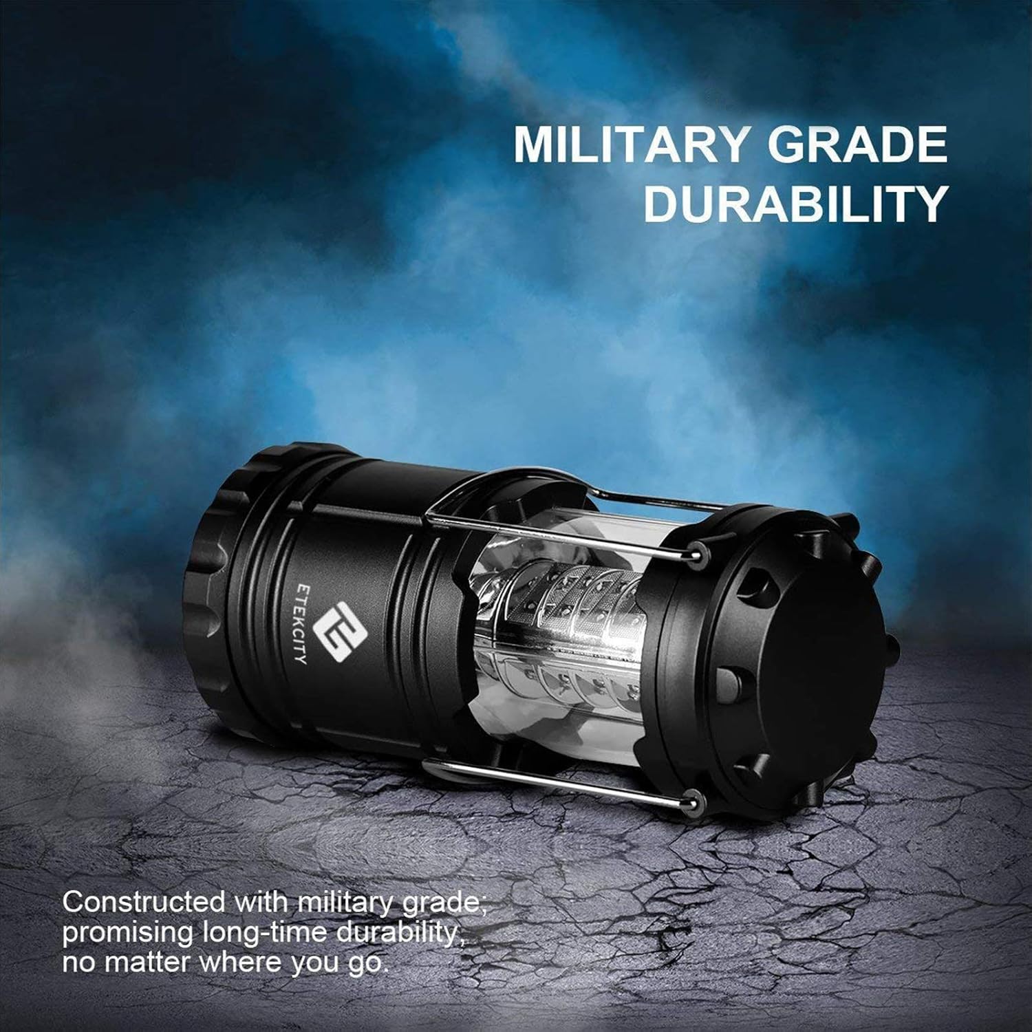 Etekcity Lantern Camping Lantern Battery Powered Lights for Power Outages, Home Emergency, Camping, Hiking, Hurricane, A Must Have Camping Accessories, Portable and Lightweight, Batteries Included: Sports & Outdoors