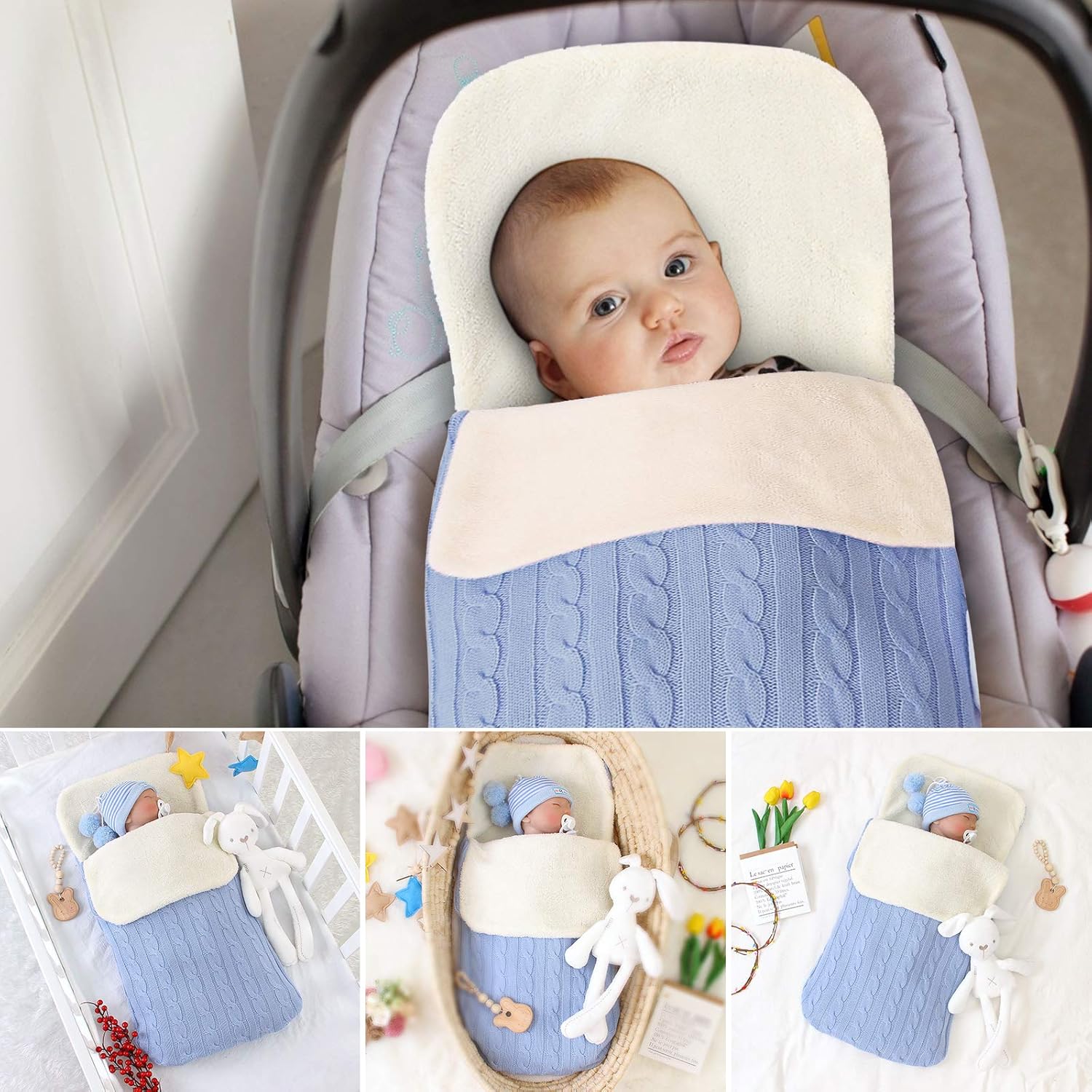 pram swaddle blanket