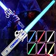 JOINBO Light Up Saber with Sound,7 Color Retractable Light up Saber for Kids,Boys Sword Toy for Halloween Dress Up Party, Xmas Present,Galaxy War Fighters and Warriors