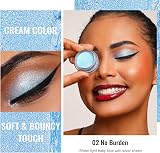 Oulac Sheer Eyeshadow Waterproof Blue Duo 12H Longwear Vegan Cruelty Free 06g view 2