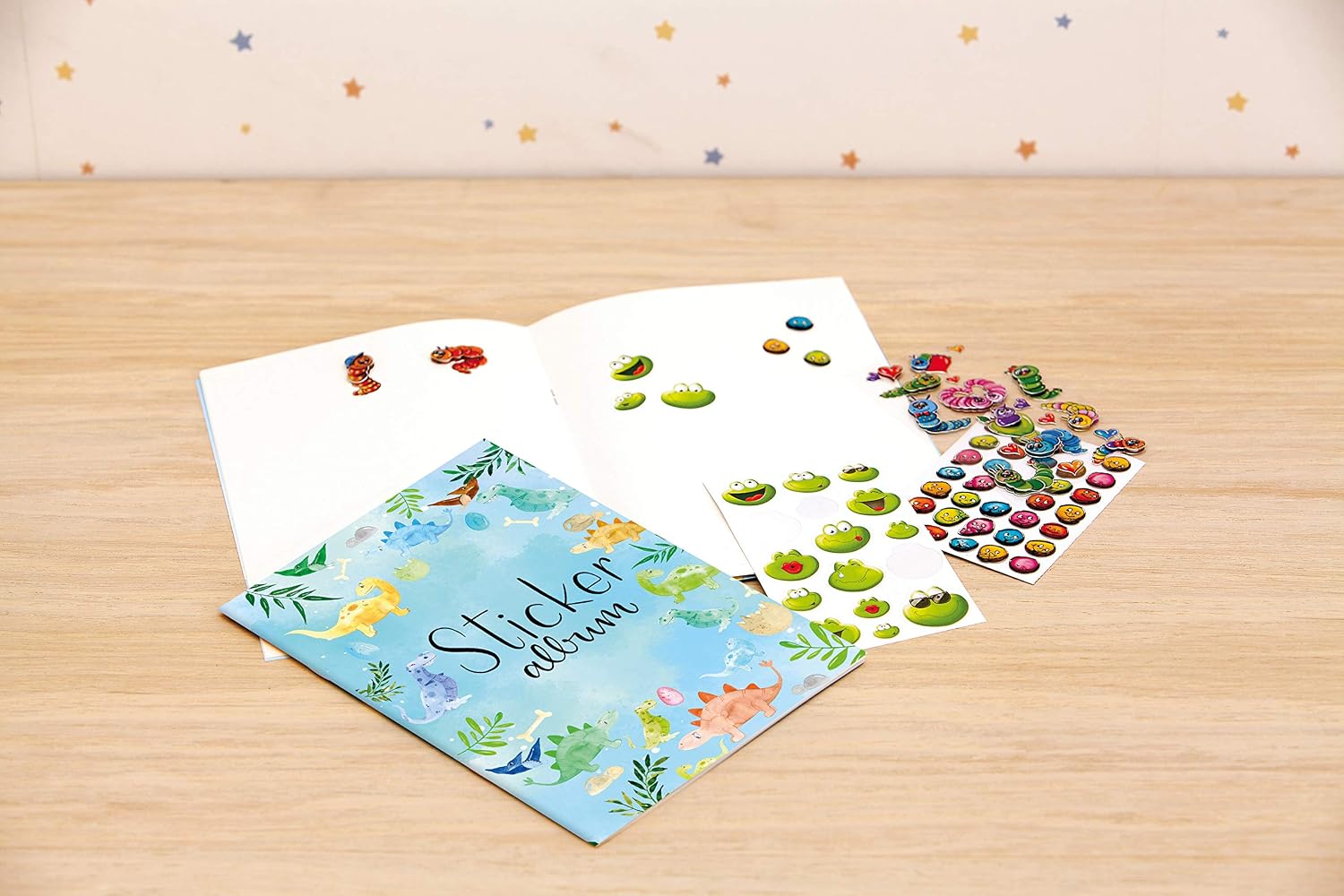 Avery Zweckform 57793 Dino Sticker Album with 16 Blank Pages (A5 Sticker Book for Children Boys - Image 4