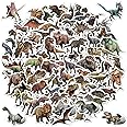 100pcs Jurassic Dinosaur Stickers for Kids Waterproof Vinyl Dino Stickers for Waterbottle Scrapbook Laptop Skateboard Computer Stickers for Boys Girls