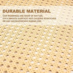 Plastic Rattan Webbing Roll, 16 Inch x 20