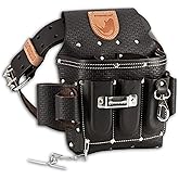 STRONGLAD Heavy-Duty Electricians Tool Belt – 13-Pocket Top-Grain Leather Pouch, Adjustable Fit 29–46" Durable Utility Belt for Electrical Work | Rugged Jobsite Organizer | Designed for Pros
