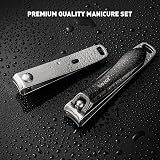 BEZOX Sturdy Nail Clipper Set Stainless Steel Ergonomic Ultra Sharp 2 in 1 view 5
