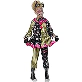 California Costumes, Girls' Sinister Skull Clown Girl