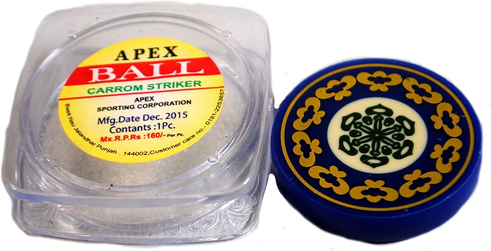 Mikado Pro Apex Carrom Board Striker with Protective Case