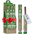 Righteous Felon Meat Sticks | 100% Turkey Sticks | Gluten Free & Keto Meat Sticks | Low Sugar & High Protein Meat Sticks | Healthy Snack for Adults | Jerky Gifts for Men | Lemon Pepper, 24 Pack
