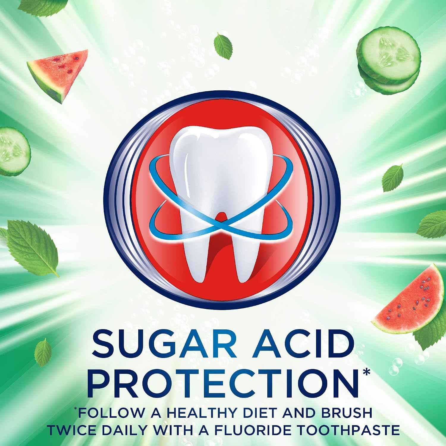 Aquafresh Senses Refreshing Watermelon, Cucumber & Mint Toothpaste 75 ml, White, 75 ml (Pack of 1) - Image 5