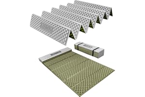 RYTMAT Outdoor Camping Sleeping Mat R-Value 2.1 Ultralight Waterproof Folding Mat, Portable Sitting Pad for Hiking and Camping (70.8"x23.6"x0.7")