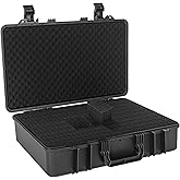 ITHWIU Protective Hard Case Shockproof Water-resistant with Customized DIY Foam Insert fit for Camera, etc, 20.5 X 13.5 X 5.5-Inch