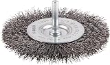 Bosch 1x PRO Steel Longlife Wire Wheel Crimped 6 mm Shank 100 mm