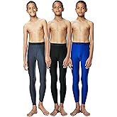 DEVOPS Boys 2~3 Pack UPF 50+ Compression Tights Sport Leggings & Shirt