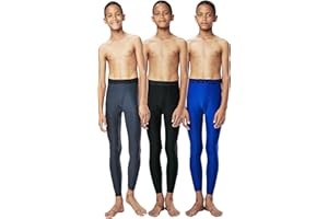 DEVOPS Boys 2~3 Pack UPF 50+ Compression Tights Sport Leggings & Shirt