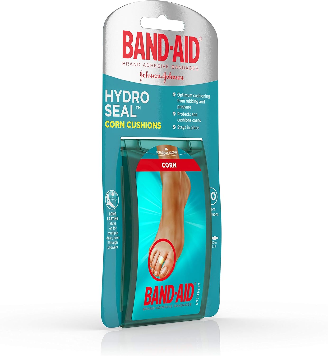 Band-Aid Brand Hydro Seal Corn Cushion Bandages, Waterproof Corn Pads, Medium, 10 ct: Health & Personal Care