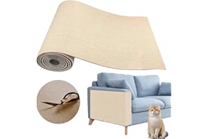 Cat Scratching Climbing Carpet Mat, Adhesive Trimmable Cat Scratcher Furniture Protector, Cat Post Covered Pad Replacement fo