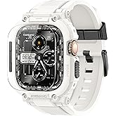 amBand M1 Sport Case Band for Apple Watch Ultra 3/2/1 & SE 3/2/1 & Series 11 10 9 8 7 6 5 4 3 49mm 46mm 45mm 44mm 42mm 41mm 40mm 38mm, Shockproof & Scratch Resistant Rugged Bumper for Men