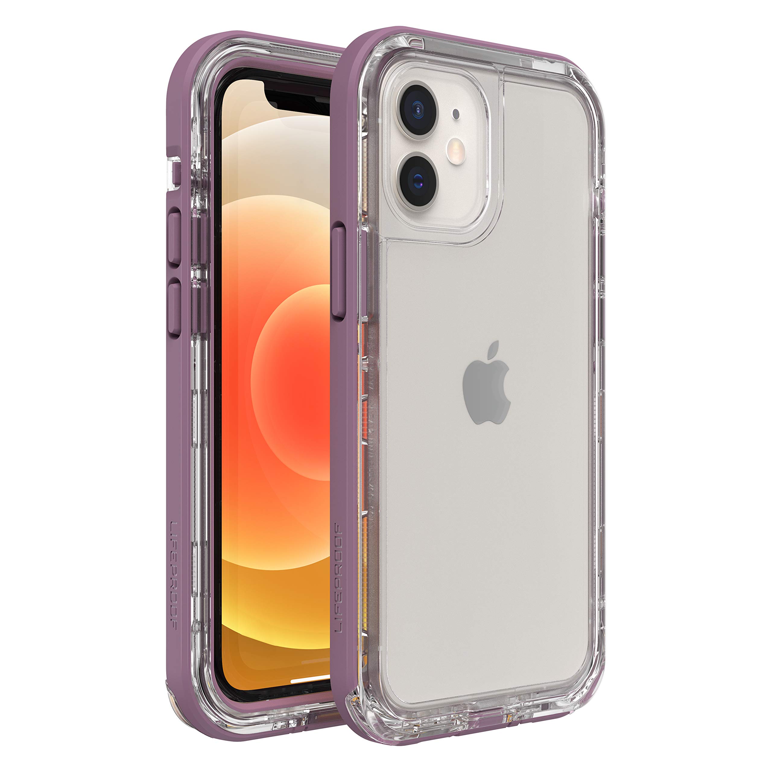 LifeProof for Apple iPhone 12 mini, Slim DropProof, DustProof and SnowProof Case, Next Series, clear/purple
