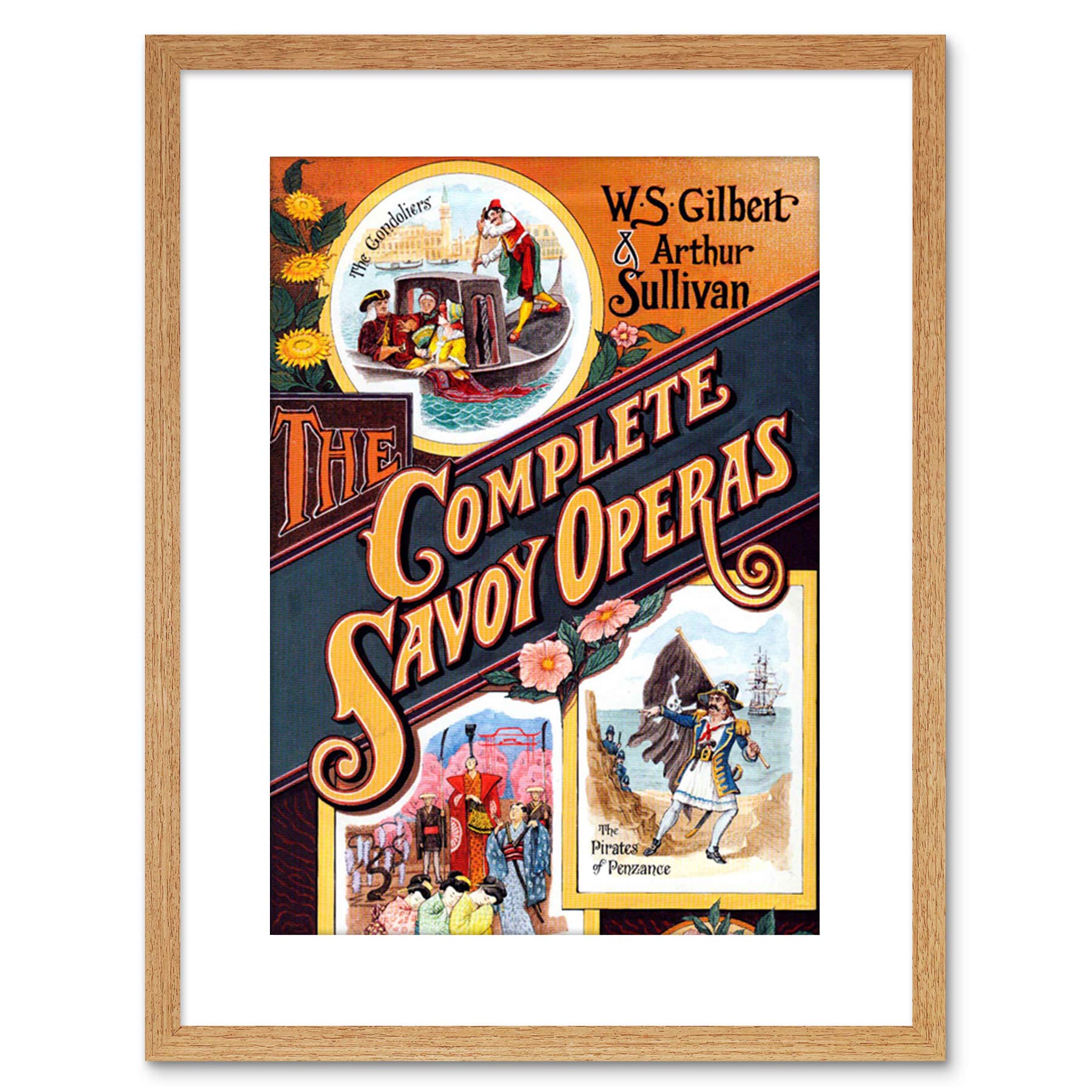 Wee Blue Coo 9x7 '' THEATRE SAVOY OPERAS SULLIVAN GILBERT COVER NEW FRAMED ART PRINT F97X1156