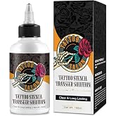 150ml Tattoo Stencil Transfer Gel Solution, Clear &amp; Long-Lasting | Professional Tattoo Stencil Gel, Stencil Magic Cream, Tattoo Application Solution for Transfer Paper Machine Stencils