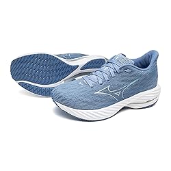 Mizuno Womens Wave Rider 28 Running Shoe, Glacier