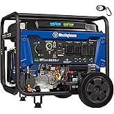 Westinghouse WGen9500DF Dual Fuel Home Backup Portable Generator, 12500 Peak Watts & 9500 Rated Watts, Remote Electric Start,