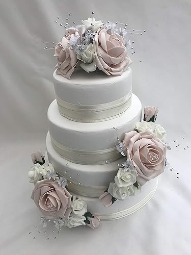 Wedding Cake Topper Flowers Roses Amazon Co Uk Handmade