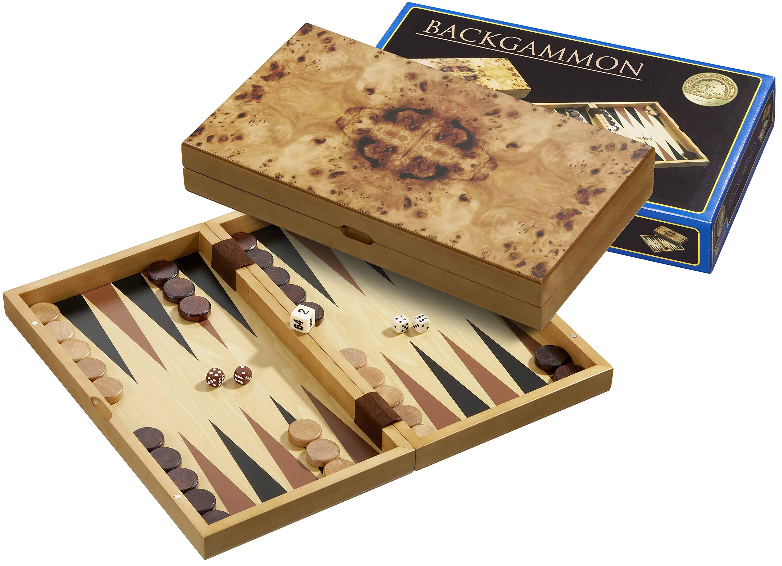 Philos 1132 "Ios" Backgammon with Magnetic Lock (Medium)