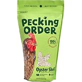 Pecking Order Oyster Shell - Calcium Supplement to Support Laying Hens and Strong Egg Shell Development (5 LB) (Packaging May Vary)