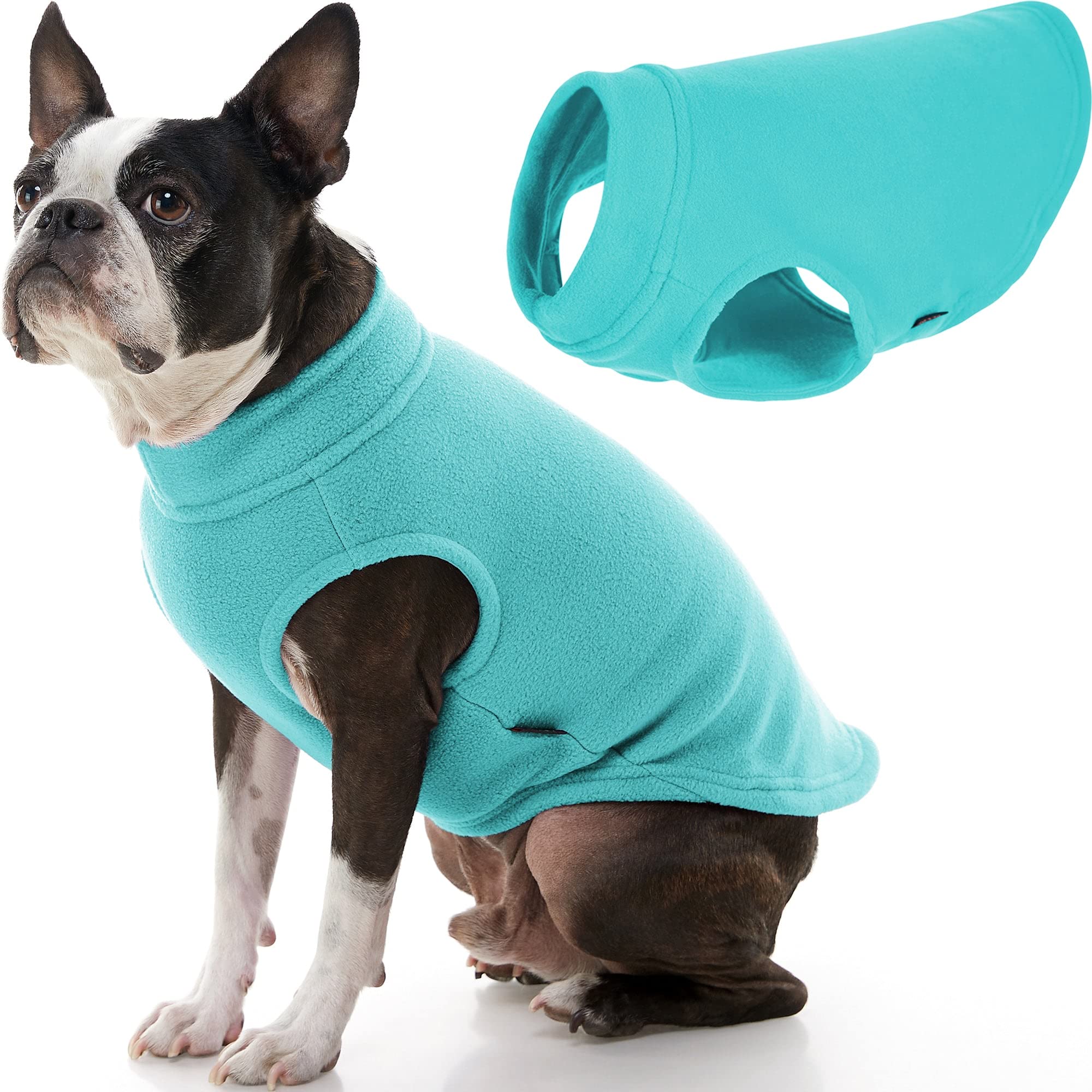 Gooby Stretch Fleece Pull Over Cold Weather Dog Vest, 2X-Large, Mint