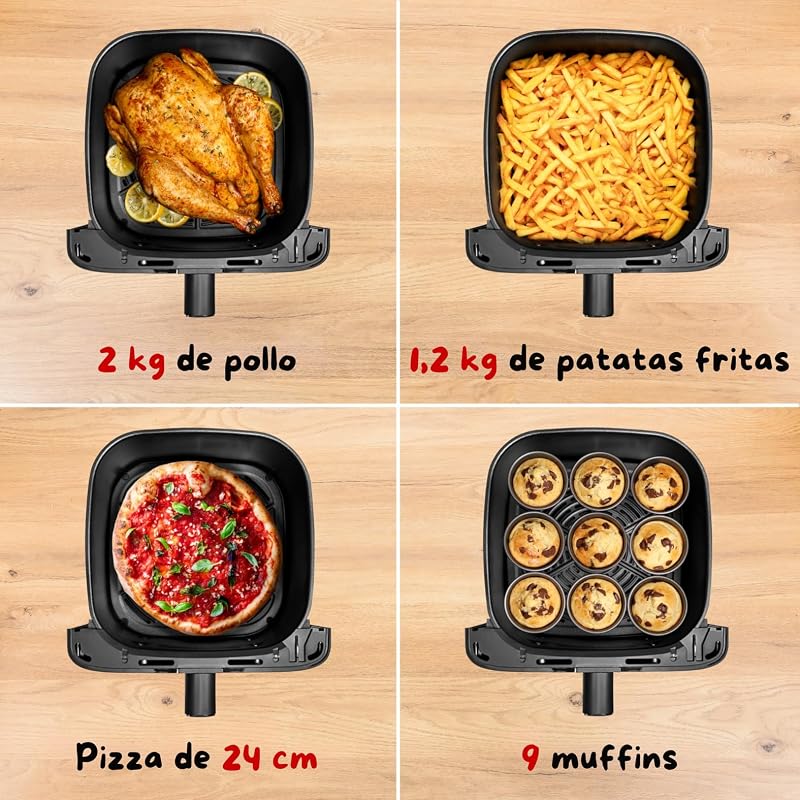 Easy Fry Mega XL, Freidora de Aire de 7,5L