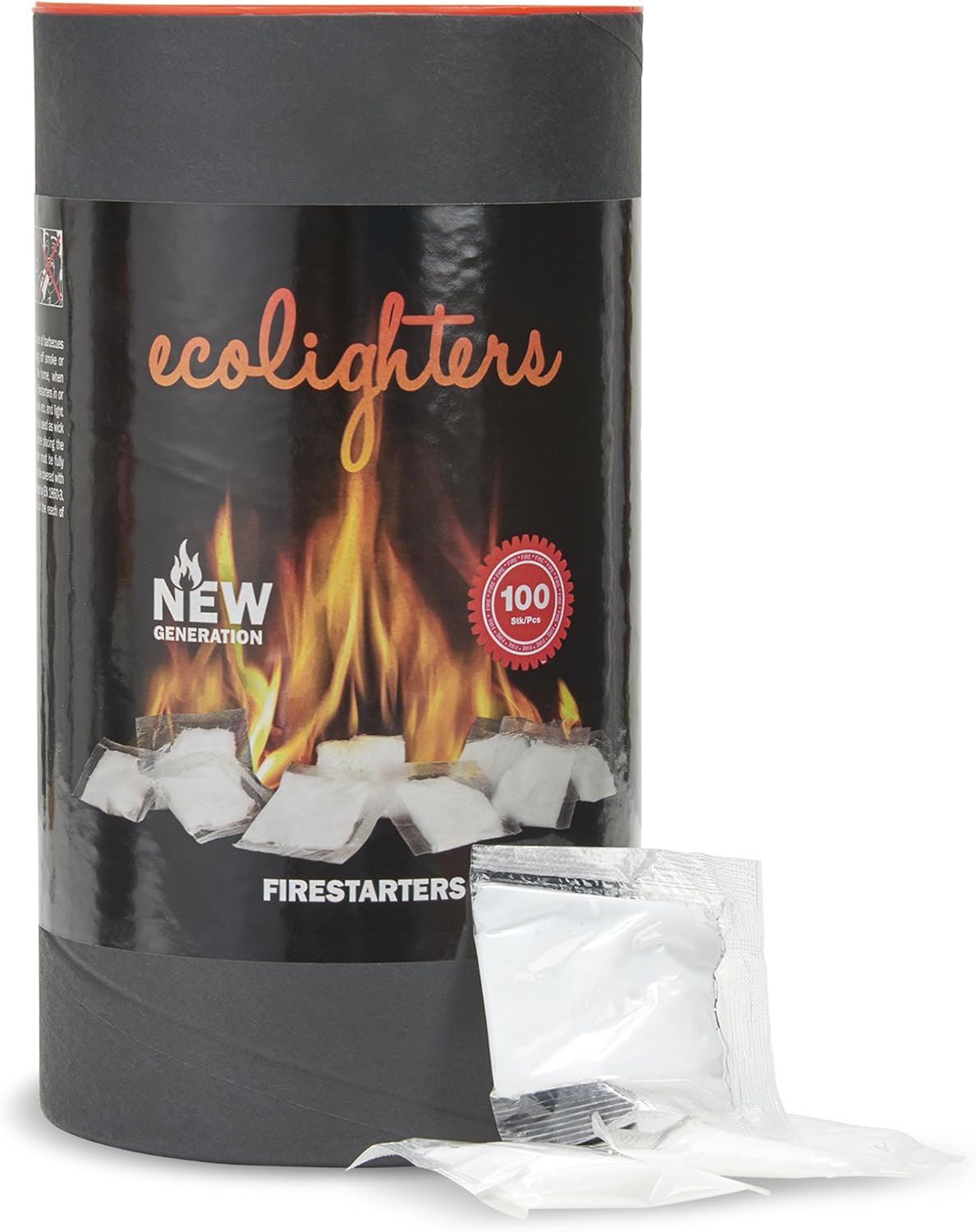 Ecolighters Firelighters natural fire starters sachets for BBQ, Fire