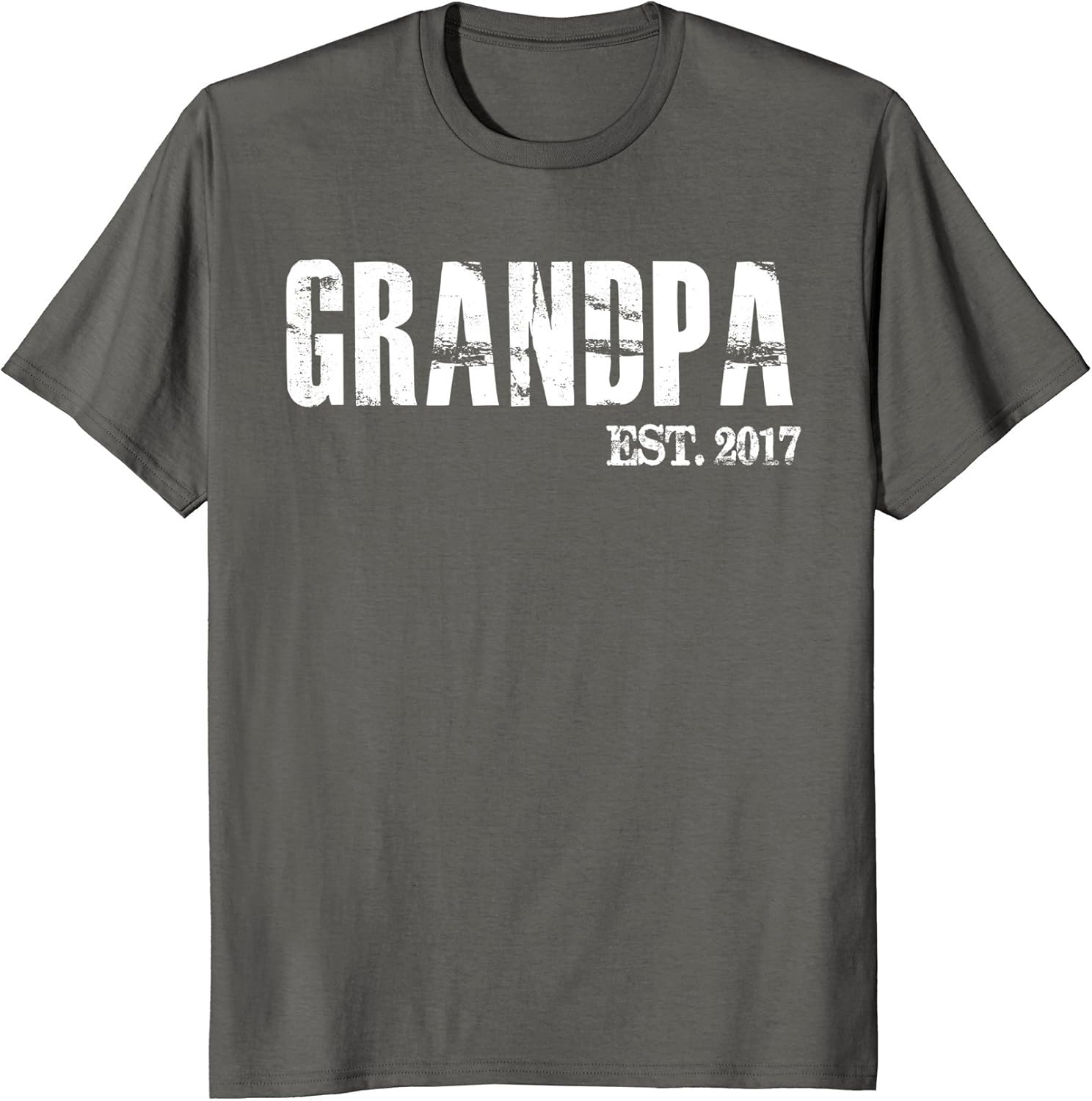 Mens Grandpa Est 2017 Shirt Father's Day Gift From Daughter