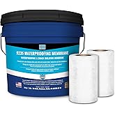 LATICRETE 9235 Liquid Waterproofing and Crack Isolation Membrane - Easy to Apply - for Ceramic, Porcelain Tile &amp; Stone - 3.5 Gallon Kit with Waterproofing &amp; Anti-Fracture Fabric