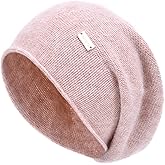 jaxmonoy Slouchy Knit Beanie Hat for Women Winter Soft Warm Ladies Laightweight Slouch Knitted Skull Beanies Cap