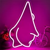 Symone Pink Starfish Neon Sign, USB Powered Dimmable LED Neon Light Ocean Themed Decor, for Seaside Bedroom Beach Wedding Chi