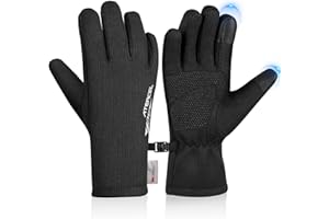 ATERCEL 3M Thinsulate Winter Gloves Men Women, Waterproof Thermal Cold Weather Gloves, Touchscreen Snow SKI Skating Gloves