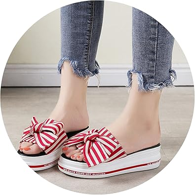 striped bow slides