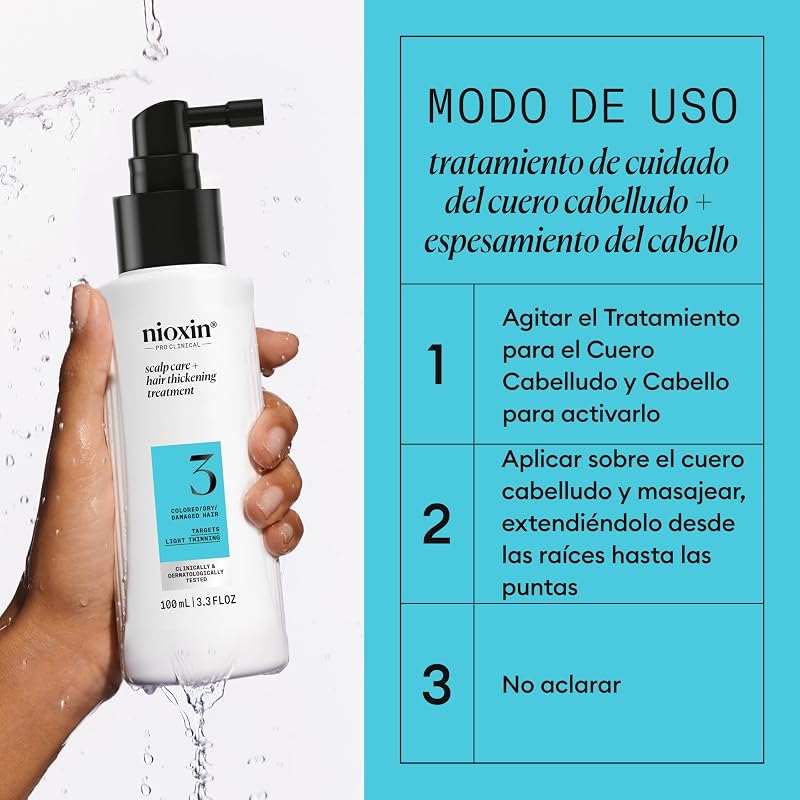- Sistema 3 - Sérum Densificante Leave-In para Cabelo Ligeiramente Enfraquecido, Ligeiramente Enfraquecido e Danificado - Com Biotina e Niacinamida (100ml)