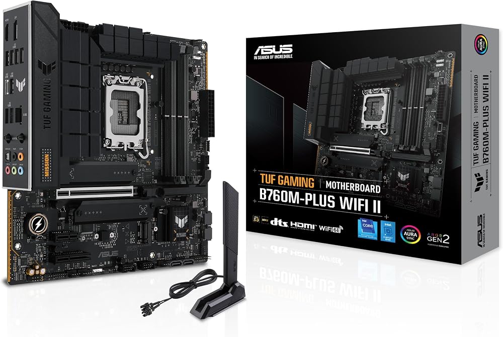 ASUS TUF Gaming B760M-PLUS WiFi II Motherboard Intel B760 LGA 1700 DDR5 mATX