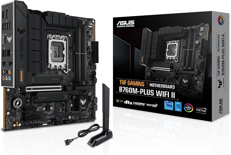 ASUS TUF Gaming B760M-PLUS WiFi II Motherboard Intel B760 LGA 1700 DDR5 mATX
