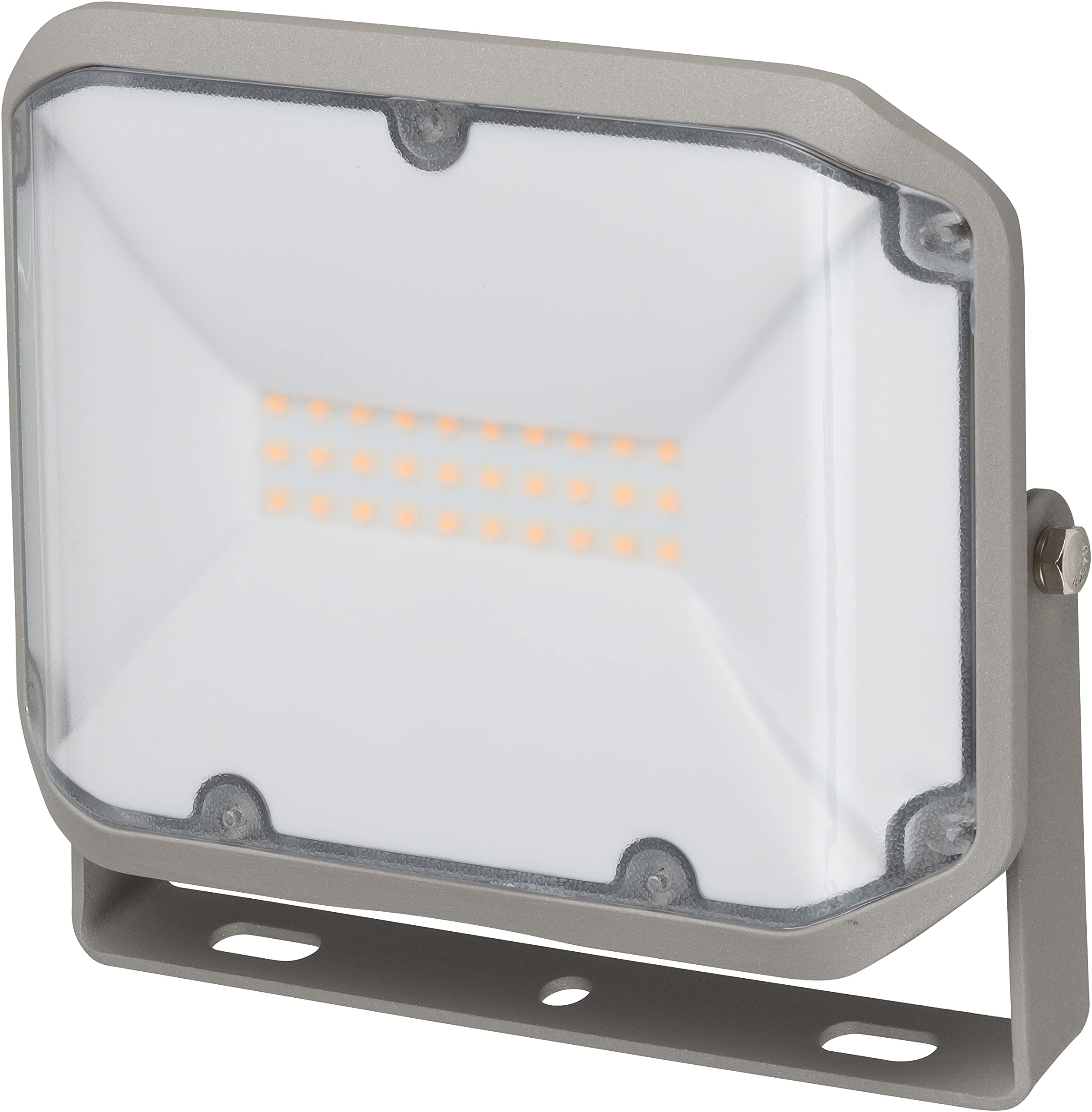 Brennenstuhl LED Floodlight AL 2050 / LED Spotlight for Outdoor Use with 2080 Lumen (LED Outdoor Light for Wall Mounting, 20W, Warm-White Light 3000K, IP44)