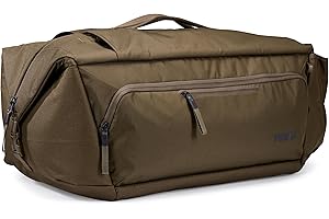 Thule RoundTrip MTB Duffel 70L, Fits Downhill Gear & More, Adjustable Divider Panels, Small Item Organization, Integrated Bac