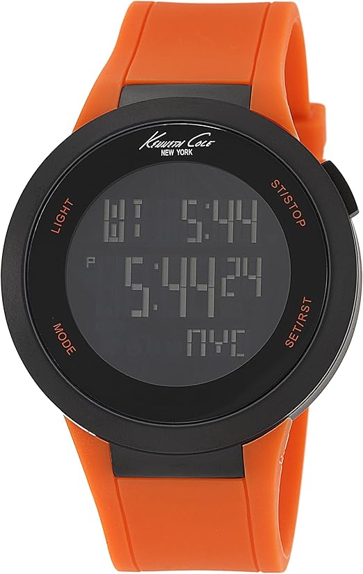 Montre homme bracelet silicone orange Clearance