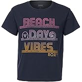 Roxy Girls Short Sleeve Boyfriend Fit Logo Tee, Crew Neck Graphic T-Shirt, Soft & Comfortable